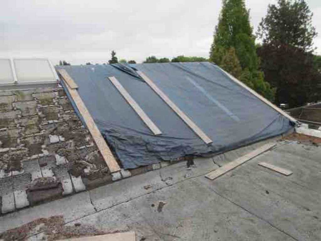 Substandard roof patching